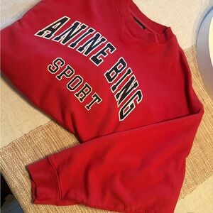 Anine Bing Red Sweatshirt